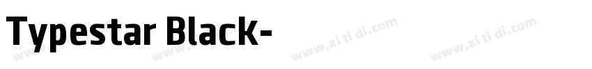 Typestar Black字体转换